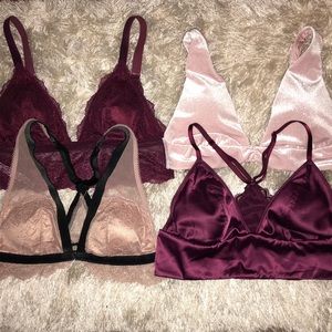 Bundle of 4 VS Bralettes - M